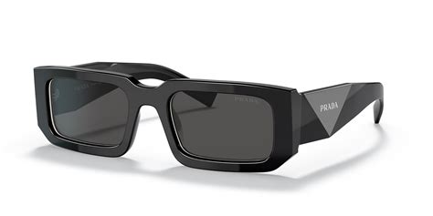 Prada PR 06YS 53 Dark Grey & Black/White Sunglasses.